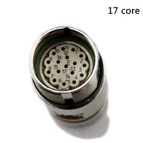 Conector Plug Aviation Signal M23 12 núcleos miniatura 6