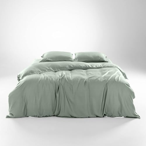 Olive + Crate Tencel King Duvet Cover Set - Hypoallergenic,