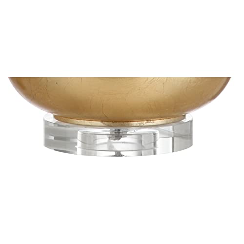 Lámpara de mesa de noche vidrio dorado 24.5 pulgadas miniatura 6