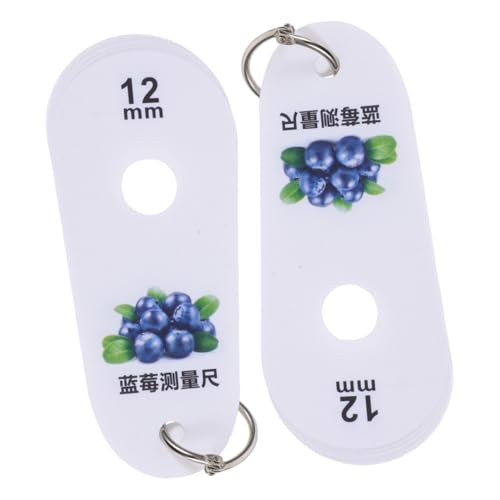 Mobestech 2個 高精ベリー測定ツール 軽量コンパクト設計 持ち運び便利 ベリー直径測定器 正確な果実径測定に