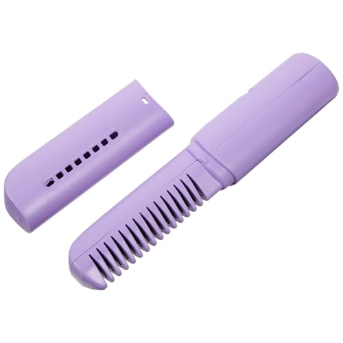 Cepillo alisador de cabello recargable USB Ipetboom, peinilla caliente inalámbrica portátil con masajeador de cuero cabelludo para peinados lisos