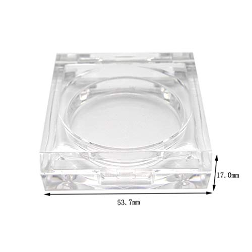 4 Pcs Transparent Empty Powder Case Refillable Cosmetic Container Jar for Makeup Shading Powder Blush Eyeshadow, 4.5g2