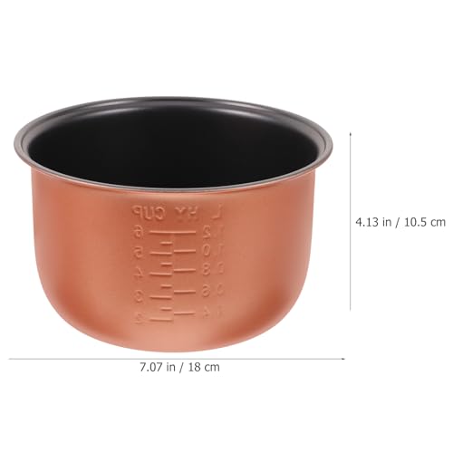 Olla de aleación de 2 litros para arrocera Zerodeko multifunción interior portátil 3