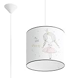 Design élégant et charmant : la lampe pour enfants PRINCESS est la combinaison réussie de l'élégance et du charme, qui convient à toute chambre d'enfant. Son abat-jour est décoré d'un dessin délicat représentant une petite princesse en robe rose avec une couronne, entourée d'étoiles et de l'inscription 