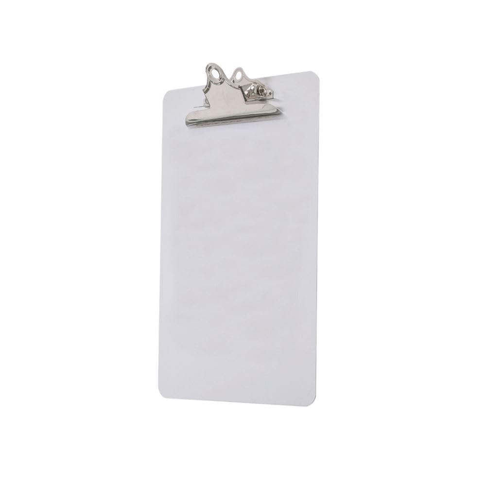 SECO A4 Acrylic Document Clipboard with Hook, Strong and Weatherproof for School, Office, Hospital and Warehouse - White