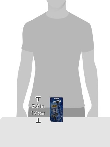 BIC Mens Comfort 3 Advance Shavers for Men with Sensitive Skin - 4 units each Pack. image 3