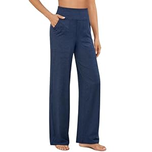 G4Free Yoga Pants Women Wide Leg Pants with Pockets High Waist Stretch Dress Casual Sweatpants Petite/Regular/Tall