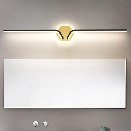 LVSEWOA Lámpara de Espejo Minimalista, Aplique de Pared Frontal, Estilo nórdico, Creativo, para baño, Impermeable, antiniebla, para tocador, lámpara de Pared Moderna de Mediados de Siglo.