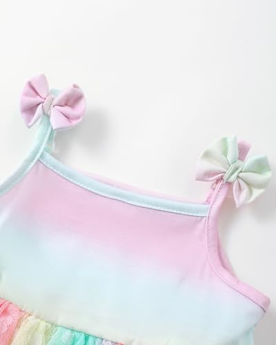 Toddler Baby Girl Dress Summer Sleeveless Cake Smash Tutu Dress Birthday Princess Party Photo Shoot Outfit 3M-4T3