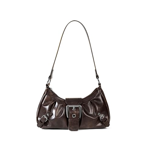 Pelle PU + Texture in poliestere: l'esterno di questa piccola borsa è realizzato in pelle PU liscia e le conferisce un look elegante, inoltre è facile da pulire. L'interno ha una robusta fodera in poliestere che assorbe gli oggetti in modo sicuro e protegge dai graffi