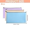 Diyxisk 3 Pieces Zip Lock Bags, Universal Document Wallets, Storage Zipper Bags, Leather Zip Bags, Document Bag, for Business, Home, School, Suitable for Storage Money Cosmetics (3 Colors) #1