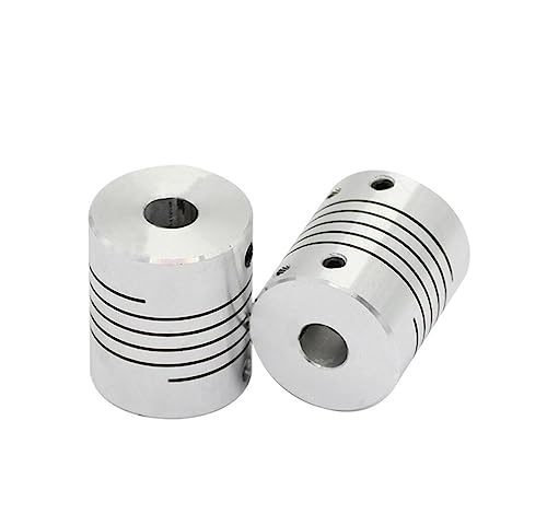 Rigid coupling,Stainless steel rigid coupling 4PCS D19L25 CNC Motor Shaft Coupler Flexible Coupling(5x10)