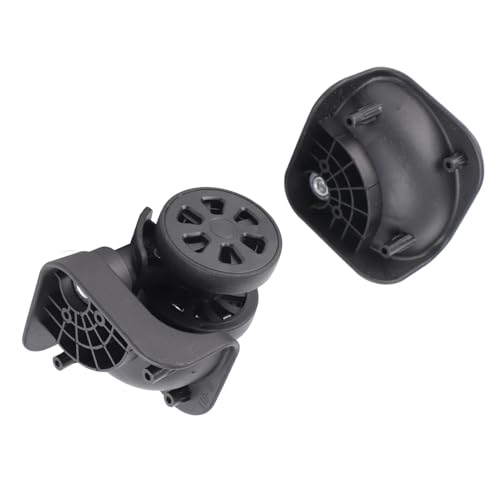 Acouto 1 Pair Black Luggage Suitcase Caster Wheel Nylon for Repair Replacement Wheels Casters Suitcase Wheels Replacement