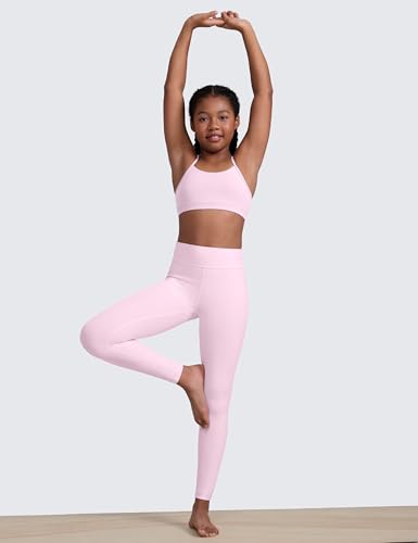 Image of CRZ YOGA Girls Butterluxe Y Back Sports Bra | Light Support, Removable Pads, Yoga, Athletic, Extremely Soft, Scoop Neck, Spaghetti Straps, for Teen