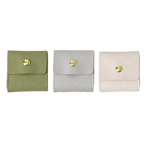 Nevalerra Pequeño estuche de viaje para joyas, organizador de joyas portátil, plegable, 3 piezas, de almacenamiento duradera, de almacenamiento segura para mujer, collar de y pulsera