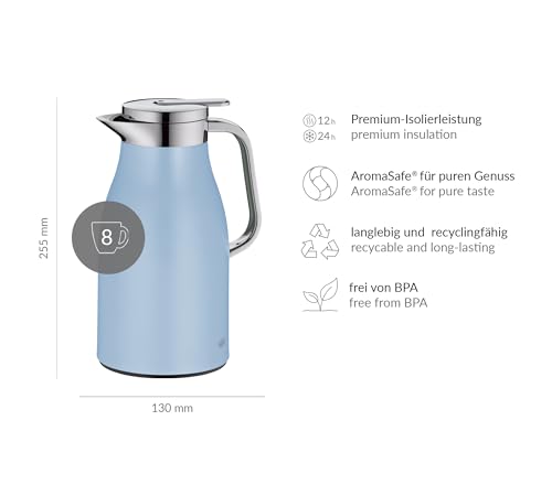 Jarra térmica alfi SKYLINE de 1L, termo ideal para café e infusiones 6