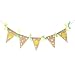 OULII Yellow Lemon Theme Banner Flag Garland Baby Anniversary Birthday Baby Shower Party Decoration