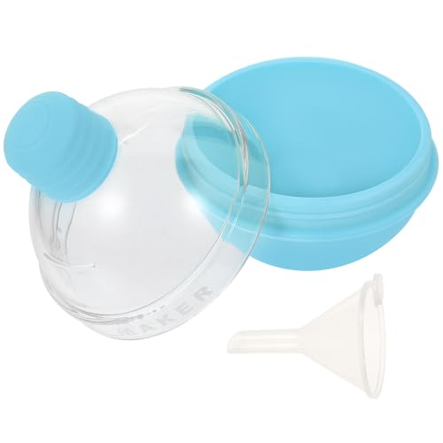 Ipetboom Molde para Bolas de Hielo de Cocina Tapa Sellada Molde de Silicona y Plástico Resistente al Frío Kit para Hacer Cubitos de Hielo Esféricos en Color Azul Claro Adecuado para
