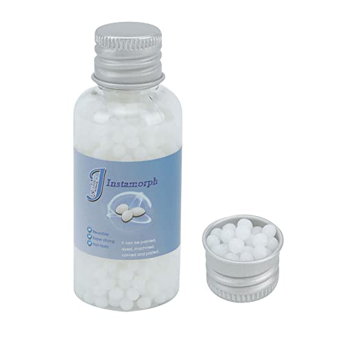 AUNMAS Colla Polimorfa Termoplastica, 20g Polimorfo Termoplastico Plastica modellabile amichevole per l'artigianato artistico fai da te Perline Termoplastiche Riutilizzabili Pellet Polimorfo Fusibile