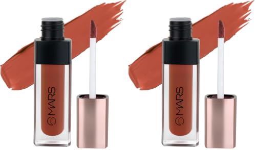 Image of MARS Popstar Non-Drying Liquid Mousse Lipstick for Women with Matte Finish | Lightweight and Non-Sticky Formula | Up to 12 Hour Long Lasting | Transferproof & Waterproof (6.0ml) (01-Closeup)