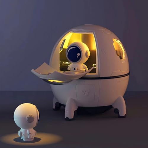 Humidificadores Dormitorio contra Sequedad con Luz Nocturna y Batería 1200Mah 6