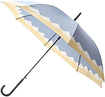 Amazon Co Jp Donoban 傘 レディース 長傘 おしゃれ かさ 雨傘 軽量 グラスファイバー 婦人傘 おしゃれ傘 レイングッズ 梅雨 ゲリラ豪雨 ユニセックス パターン雨傘 06 スカイブルー ヤマナミ柄 ホーム キッチン