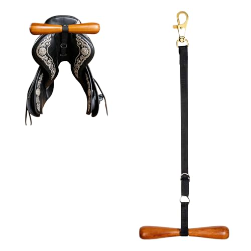 Soporte de pared para sillines regulable que evita daños en remolques de caballos 2