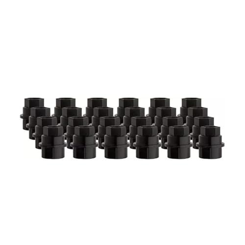 Hunting Horse 20 Pcs Wheel Lug Nut Covers Fits Chevy Silverado Tahoe GMC 1500 Sierra, Black