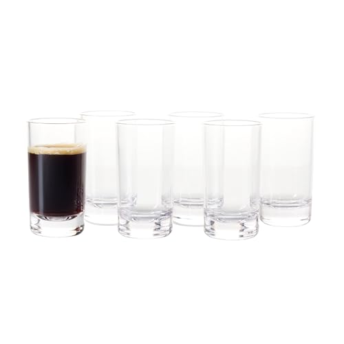 The Good Store Clear Acrylic Shot Glasses Set of 6 Unbreakable Shatterproof Dishwasher Safe (50ml)