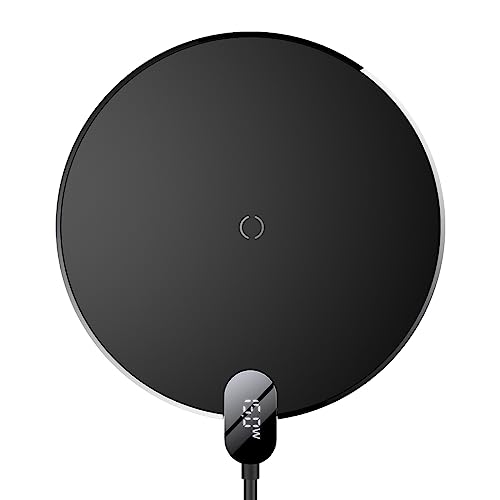 Inductive Wireless Charger Baseus Digital Led 15 W (Black)
