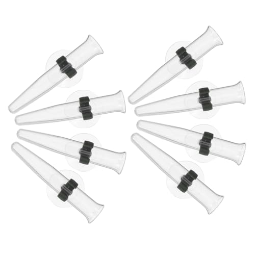 CIYODO Floral Water Tubes Suction Cup 8pcs Plastic Flower Stem Tubes Flower Water Storage Pipe