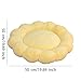 Baoblaze Soft Pet Nesting Bed Small Dog Bed Autumn Winter Pet Sleeping Pad Flower Shaped Round Cat Bed for Kitten Indoor Cats Puppy, Yellow