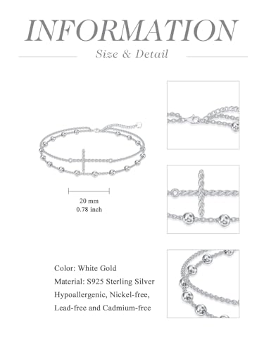 Image of 925 Sterling Silver Layered Ankle Bracelets for Women Jewelry Gifts | 925 Sterling Silver Layered Sea Turtles /Elephant /Wave Anklet Animal Bracelet Summer Ocean Beach Jewelry Gifts for Women
