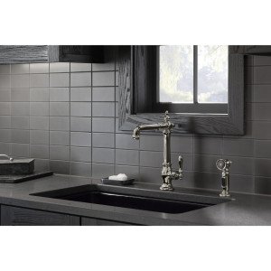 Kohler K-99265-SN Artifacts Single-Hole Kitchen Sink Faucet with