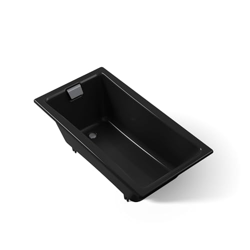 Kohler 850-7 Tea-for-Two® 60" x 32" drop-in bath, Black Black
