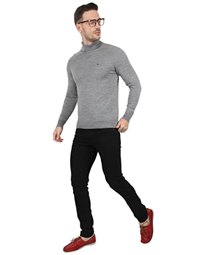 Image of Monte Carlo Men Wool High Neck Pullover Sweater