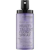 Catrice Prime And Fine Multitalent Fixing Spray, Transparent, langanhaltend, vegan, ohne Alkohol, ohne Parabene, ohne Mikroplastikpartikel, 1er Pack (50ml)