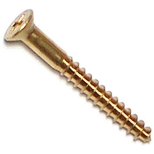 Tornillos para madera Hard-to-Find Fastener Phillips Flat de 4 x 1 pulgada, paquete de 100 piezas
