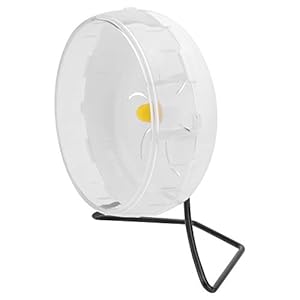 POPETPOP 1 St Hamster Loopwiel Hamster Dempwiel Speelgoed Hamster Stil Loopwiel Gerbils Oefenwiel Hamster Rollend Wiel Speelgoed Cavia Wiel Oefening Plastic Rennen Wit Ufo-wiel