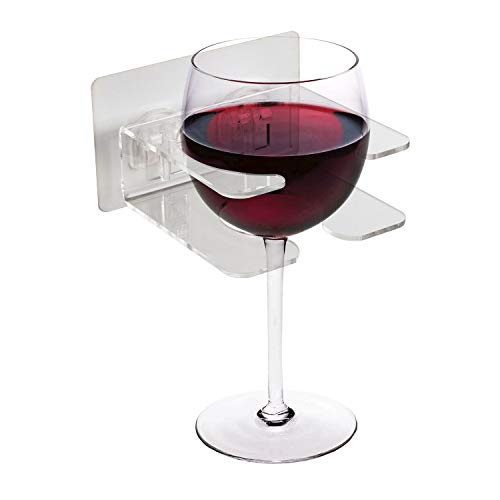 AmazerBath Wine Glass Cup Holder, Portable Shower Bath Cup Holder for Wine, Beer