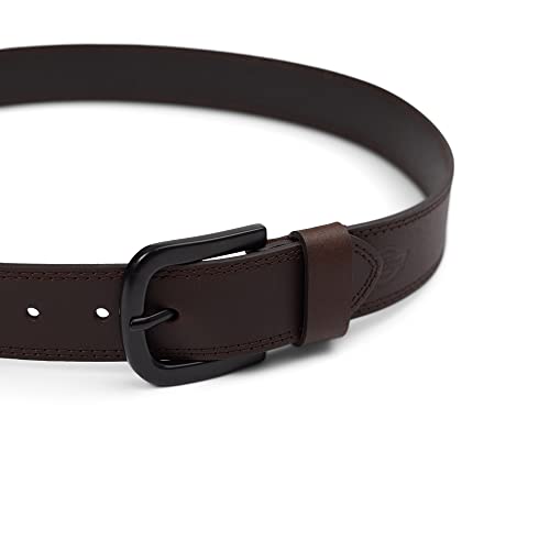 Dickies Men's 38MM Wide Bridle Leather Casual Belt Black4