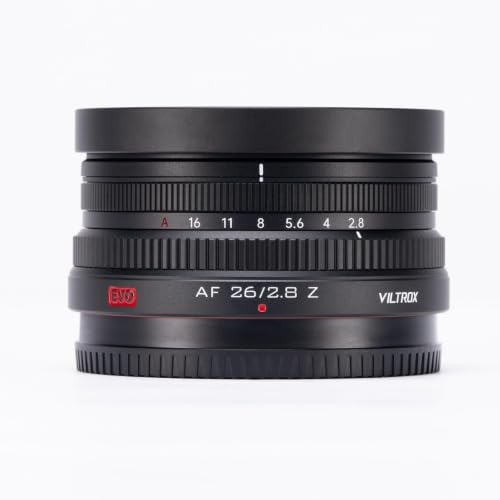 Image of VILTROX 26mm F2.8 EVO Z Full Frame Lens for Nikon Z, Auto Focus Ultra-Thin Pancake Lens for Nikon Z-Mount Cameras Z5 Z50 Z50II Z6 Z6II Z7 Z7II ZFC Z30 Z9 Z8 ZF Z6III