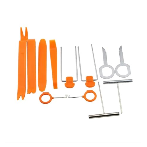 カーラジオパネルドアクリップパネルトリム取り外しインストーラーこじ開けキット修理ツールこじ開けツールハンドツール1-4-12個(12pcs a set)