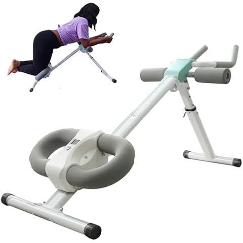Ab Workout Equipment Ab Machine, Core Exercise Abdominal Roller for Men and Women, Abdominal Exercise Trainer stomach workout equipment (grey) Cover