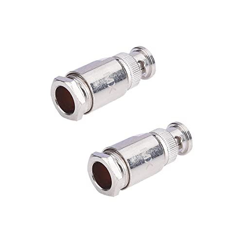 Image of MX BNC Connector Clamp Type for RG-213U (UG-959 /U) Ideal for analog composite video and digital video interconnects on commercial video devices (PACKOF2)