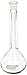 Corning Pyrex Borosilicate Glass Class A Flat Bottom Volumetric Flasks with Pyrex Glass Standard Taper Stopper, 50ml (Case of 12)