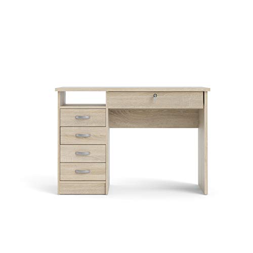 Tvilum Walden Desk with 5 Drawers, Oak Structure