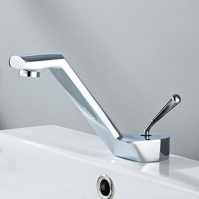 Robinet de lavabo de salle de bain luxe or mitigeur d'évier chaud et froid