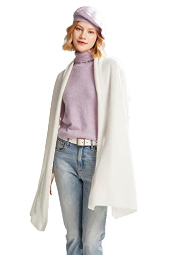 100% Cashmere Classic Wrap Shawl for Woman and Men Extra Large Stole Scarf US3125