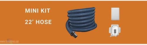 Replacement Part For hide-a-hose Hide A Hose Vacuum 22' Hose with Valve & Mount Mini Kit # compare to part MINIKIT